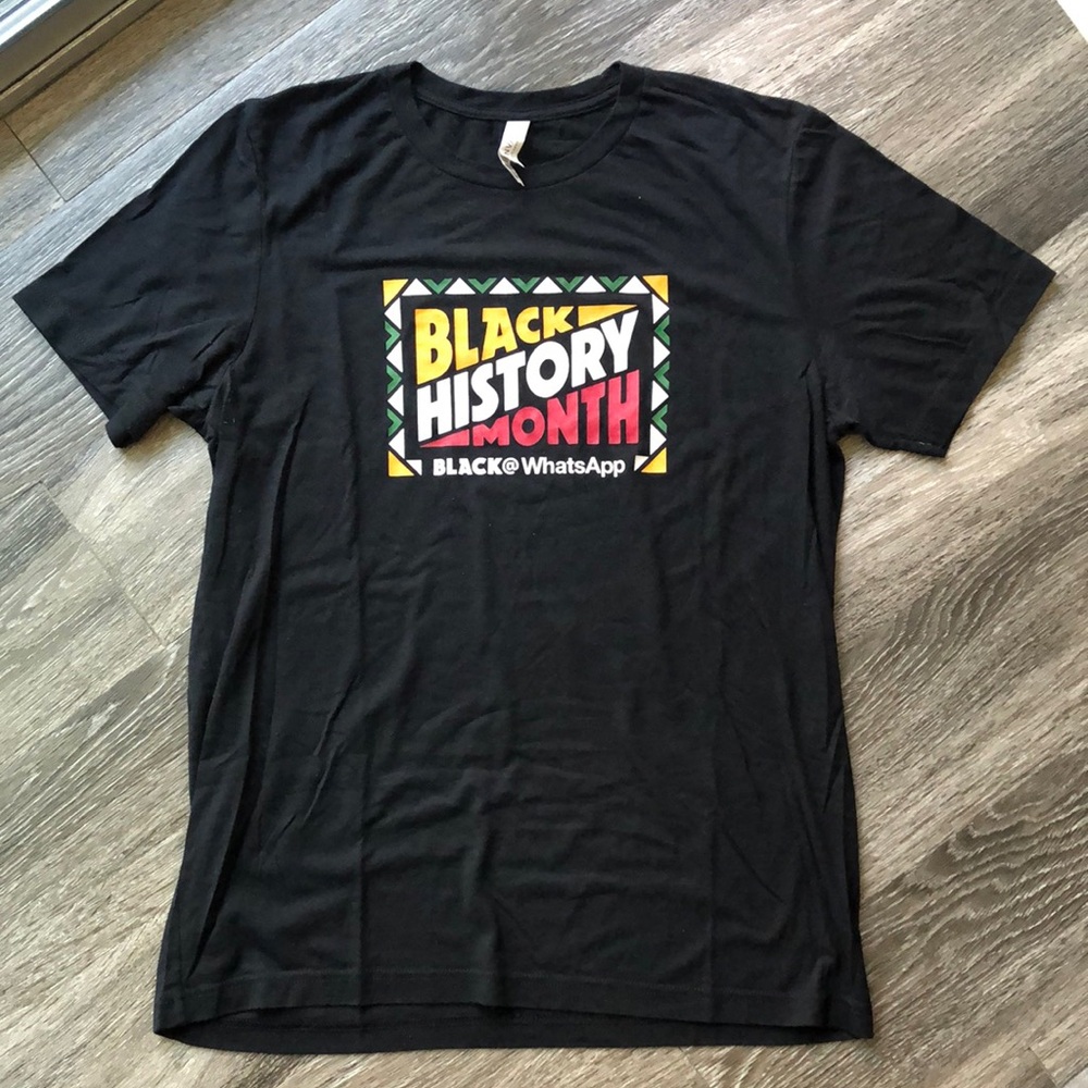 Black History Month T-Shirt Black@WhatsApp Employee Resource Group (ERG)